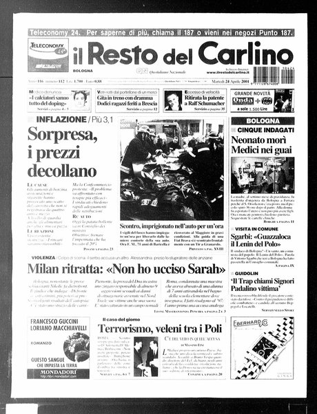 Il Resto del Carlino : giornale dell'Emilia